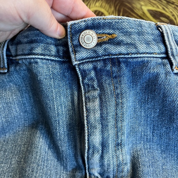 VTG Y2K Old Navy Blue Denim A-Line Pencil Midi Skirt Size 16 - Picture 5 of 9